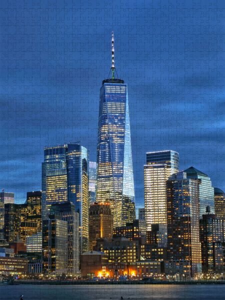 Produktbild: CALVENDO Puzzle One World Trade Center | 1000 Teile Lege-Gr&ouml;&szlig;e 64x48cm Foto-Puzzle f&uuml;r gl&uuml;ckliche Stunden