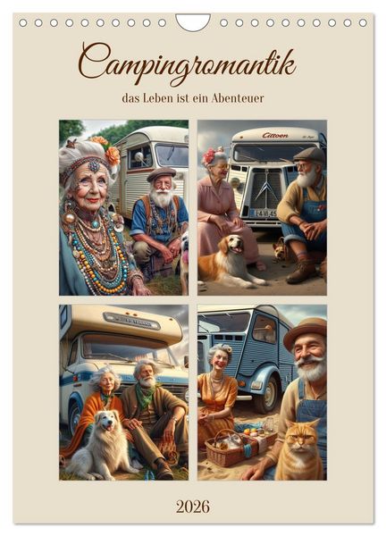 Produktbild: Campingromantik das Leben ist ein Abenteuer (Wandkalender 2026 DIN A4 hoch), CALVENDO Monatskalender