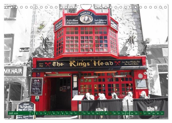 Produktbild: Irish Pubfronts - Irlands urige Kneipen (Wandkalender 2026 DIN A4 quer), CALVENDO Monatskalender