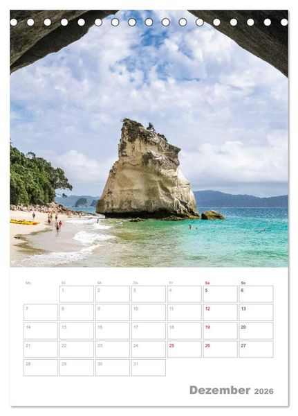 Produktbild: Kalenderplaner g'day Neuseeland 2026 (Tischkalender 2026 DIN A5 hoch), CALVENDO Monatskalender