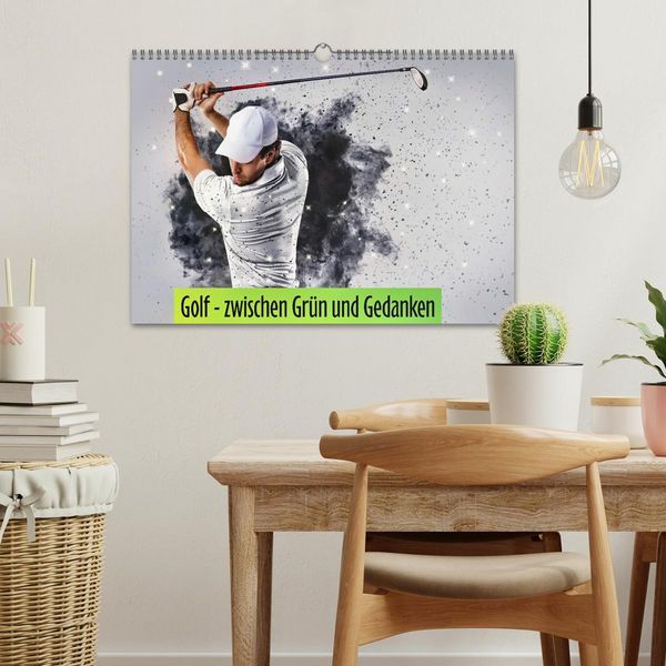 Produktbild: Golf - zwischen Gr&uuml;n und Gedanken (Wandkalender 2027 DIN A3 quer), CALVENDO Monatskalender