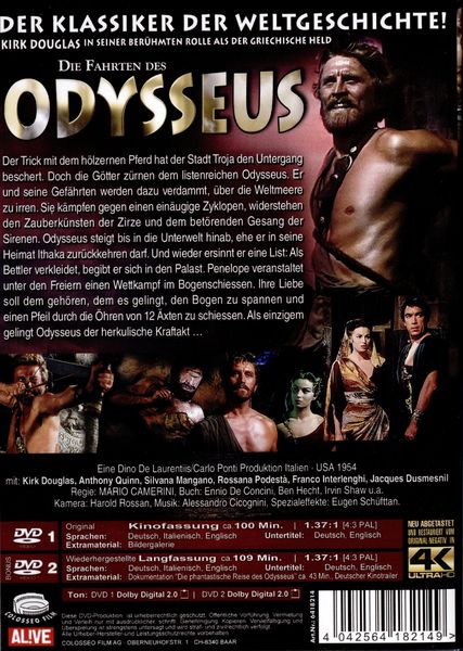 Produktbild: Die Fahrten des Odysseus (Ulysses) (verbesserte Neuauflage) [2 DVDs]