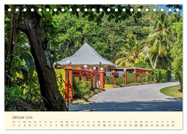 Produktbild: Traumhafte Seychellen (Tischkalender 2026 DIN A5 quer), CALVENDO Monatskalender