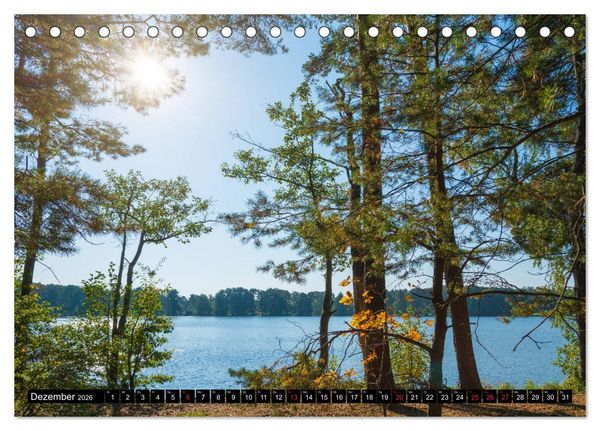 Produktbild: Stille Seen um Himmelpfort (Tischkalender 2026 DIN A5 quer), CALVENDO Monatskalender