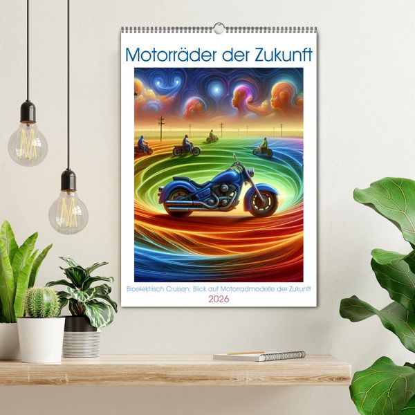 Produktbild: Motorr&auml;der der Zukunft (Wandkalender 2026 DIN A2 hoch), CALVENDO Monatskalender