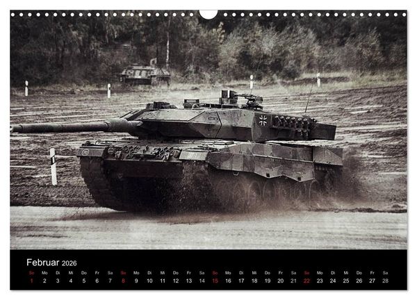 Produktbild: Panzerstahl auf der Heide &ndash; Das Heer legt wieder los (Wandkalender 2026 DIN A3 quer), CALVENDO Monatskalender