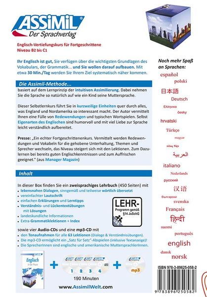 Produktbild: ASSiMiL Selbstlernkurs f&uuml;r Deutsche / Assimil Englisch in der Praxis