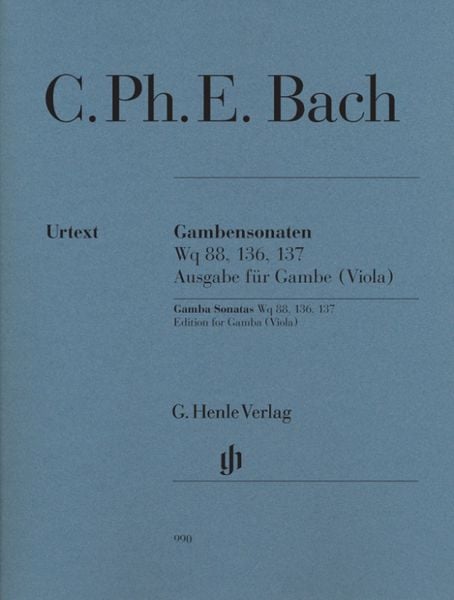 Carl Philipp Emanuel Bach - Gambensonaten Wq 88, 136, 137