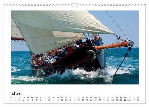 Produktbild: Toutes voiles dehors (Calendrier mural 2026 DIN A3 vertical), CALVENDO calendrier mensuel