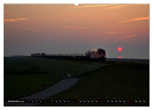 Produktbild: Die Marschbahn (hochwertiger Premium Wandkalender 2026 DIN A2 quer), Kunstdruck in Hochglanz