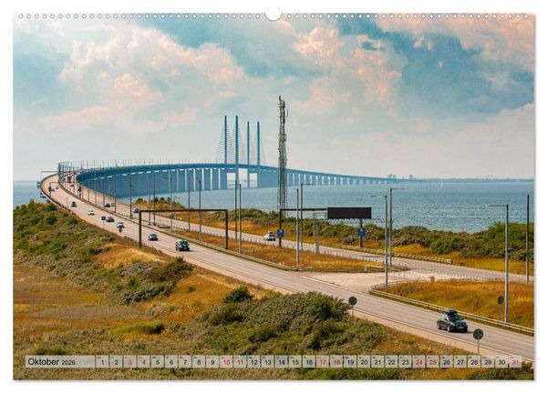 Produktbild: Malm&ouml; von oben (hochwertiger Premium Wandkalender 2026 DIN A2 quer), Kunstdruck in Hochglanz