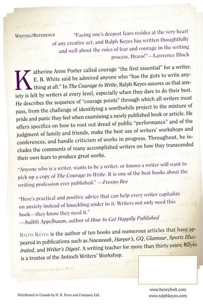 Produktbild: The Courage to Write