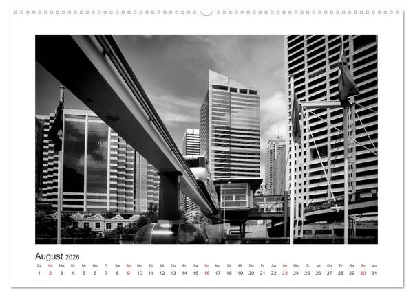 Produktbild: SYDNEY Monochrom (hochwertiger Premium Wandkalender 2026 DIN A2 quer), Kunstdruck in Hochglanz