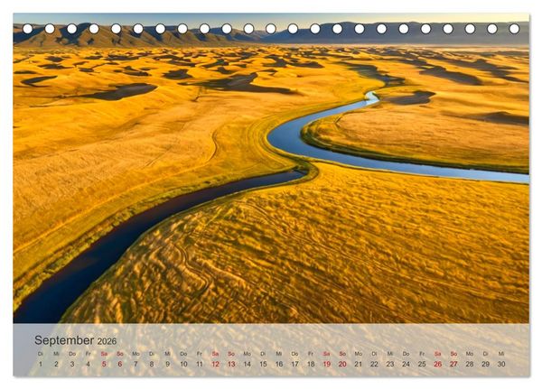Produktbild: Fl&uuml;sse der Fantasie (Tischkalender 2026 DIN A5 quer), CALVENDO Monatskalender