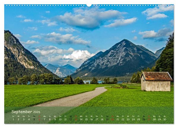 Produktbild: Naturparadies Zugspitzarena (hochwertiger Premium Wandkalender 2026 DIN A2 quer), Kunstdruck in Hochglanz