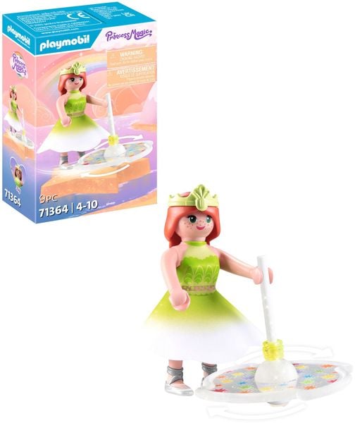 PLAYMOBIL 71364 - Princess Magic - Himmlischer Regenbogenkreisel mit Prinzessin