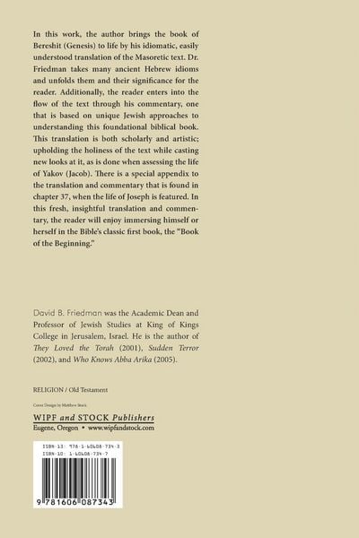 Produktbild: Bereshit, The Book of Beginnings