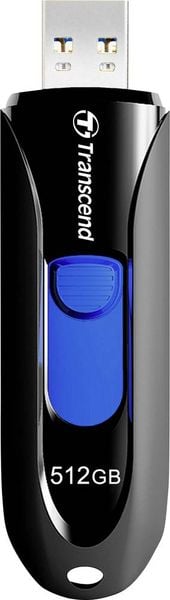 Transcend JetFlash® 790 USB-Stick 512 GB Schwarz, Blau TS512GJF790K USB 3.2 Gen 2 (USB 3.1)