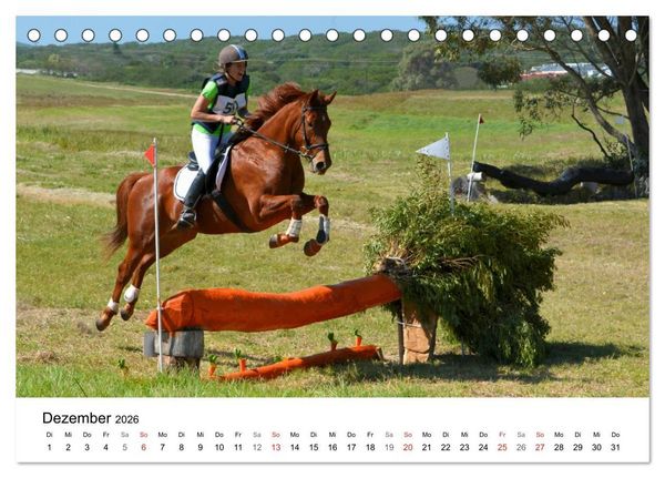 Produktbild: Eventing - Der ultimative Reitsport (Tischkalender 2026 DIN A5 quer), CALVENDO Monatskalender