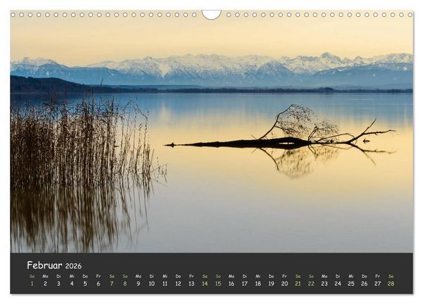 Produktbild: Ammersee bis Walchensee - Traumlandschaften im Voralpenland (Wandkalender 2026 DIN A3 quer), CALVENDO Monatskalender