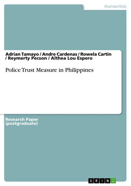 Produktbild: Police Trust Measure in Philippines