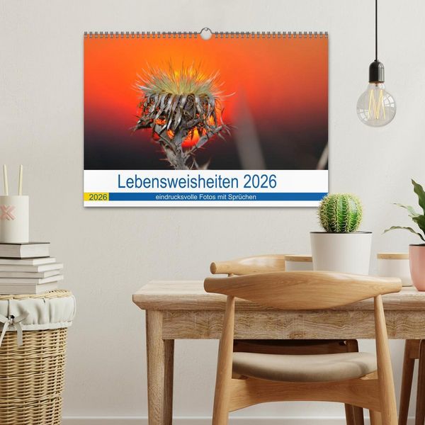 Produktbild: Lebensweisheiten 2026 (Wandkalender 2026 DIN A3 quer), CALVENDO Monatskalender