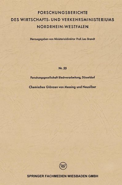 Produktbild: Chemisches Gl&auml;nzen von Messing und Neusilber