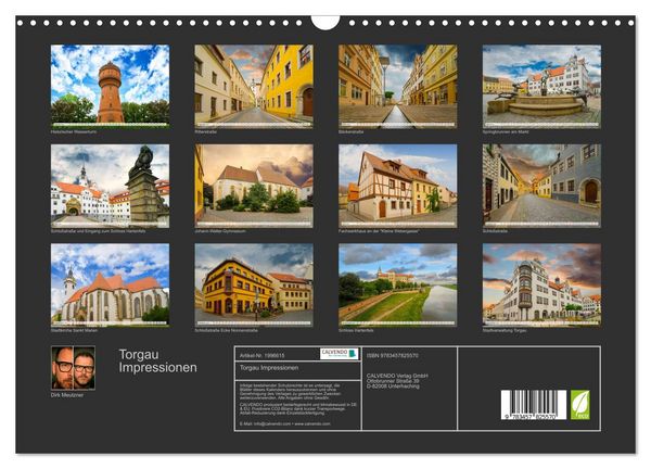 Produktbild: Torgau Impressionen (Wandkalender 2026 DIN A3 quer), CALVENDO Monatskalender