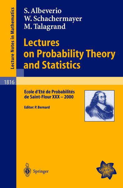 Produktbild: Lectures on Probability Theory and Statistics