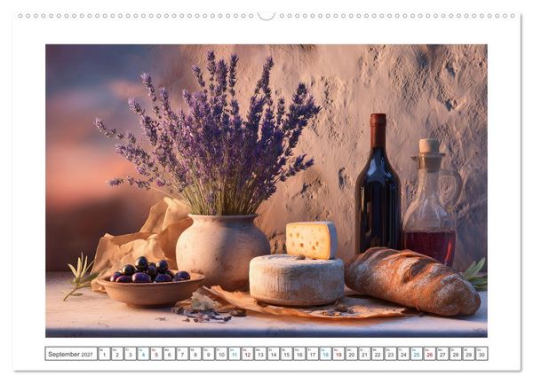 Produktbild: Mediterrane Genussmomente (hochwertiger Premium Wandkalender 2027 DIN A2 quer), Kunstdruck in Hochglanz