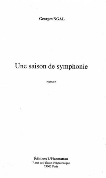 Produktbild: Une saison de symphonie