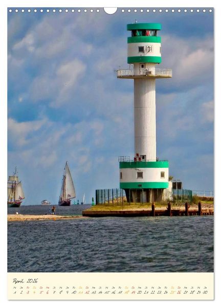Produktbild: Norddeutsche Leuchtt&uuml;rme - maritime Wegweiser (Wandkalender 2026 DIN A3 hoch), CALVENDO Monatskalender