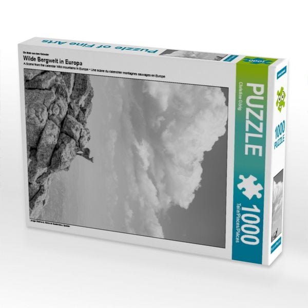 CALVENDO Puzzle Ein Motiv aus dem Kalender Wilde Bergwelt in Europa | 1000 Teile Lege-Größe 64x48cm Foto-Puzzle für glückliche Stunden