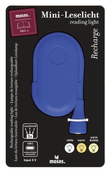 Produktbild: moses. libri_x Mini-Leselicht Recharge