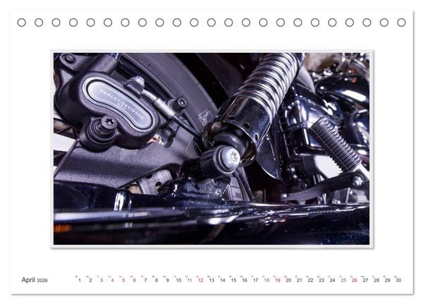 Produktbild: Emotionale Momente: Harley Davidson - Wide Glide (Tischkalender 2026 DIN A5 quer), CALVENDO Monatskalender
