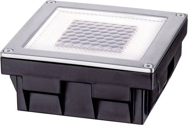 Paulmann 93774 Cube Solar-Einbauleuchte 0.24W Warmweiß Edelstahl, Klar