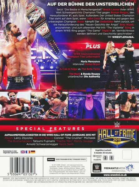 Produktbild: WrestleMania 31 [3 DVDs]
