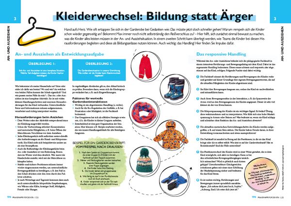 Produktbild: TPS-Praxismappe f&uuml;r die Kita: Treffpunkt Garderobe