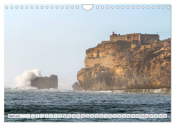 Produktbild: WASSERBERGE - Die Riesenwellen von Nazar&eacute; (Wandkalender 2026 DIN A4 quer), CALVENDO Monatskalender