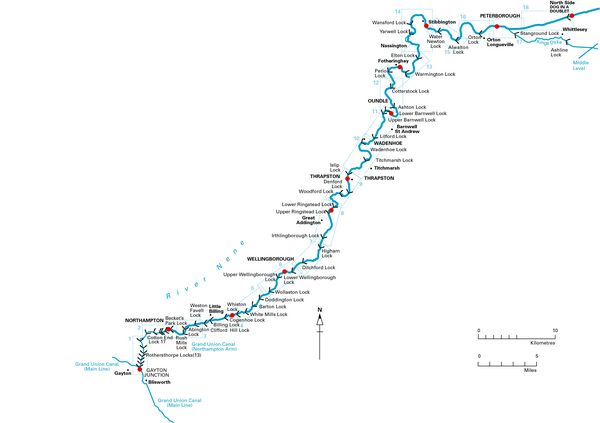 Produktbild: The River Nene, Imray River Guide