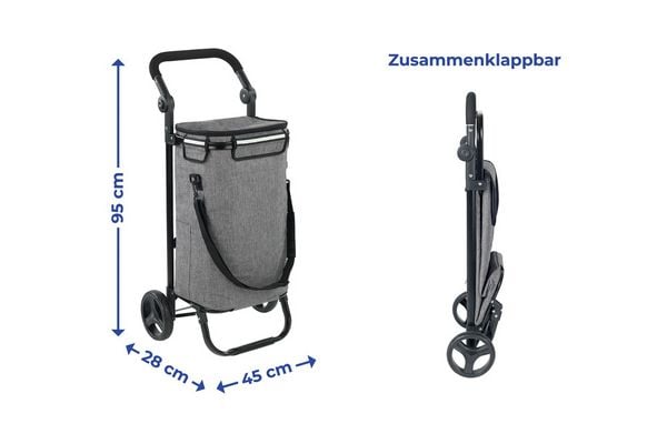Produktbild: Einkaufs-TROLLEY Thermo & Comfort, Trolley mit abnehmbarer Innentasche