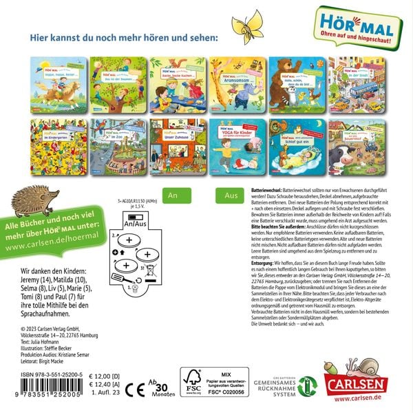 Produktbild: Hör mal (Soundbuch): Wimmelbuch: Wald und Wiese