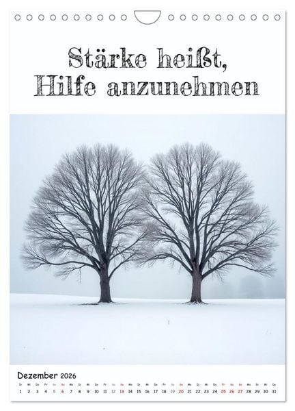 Produktbild: Positiv denken - Kalender f&uuml;r mehr Selbstvertrauen (Wandkalender 2026 DIN A4 hoch), CALVENDO Monatskalender