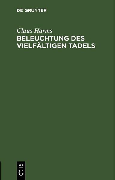 Produktbild: Beleuchtung des vielf&auml;ltigen Tadels