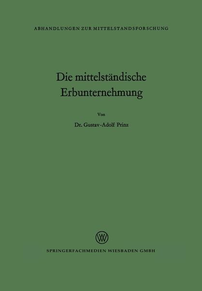 Produktbild: Die mittelst&auml;ndische Erbunternehmung