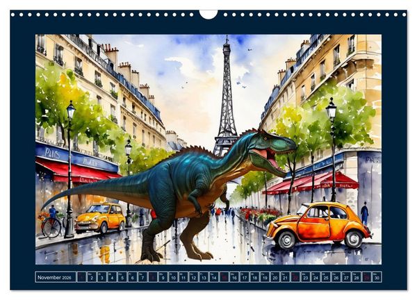 Produktbild: Dinosaurier erobern die Welt zur&uuml;ck (Wandkalender 2026 DIN A3 quer), CALVENDO Monatskalender