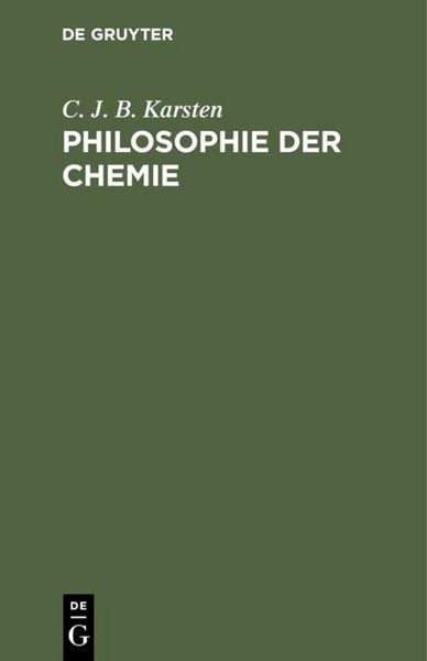 Produktbild: Philosophie der Chemie
