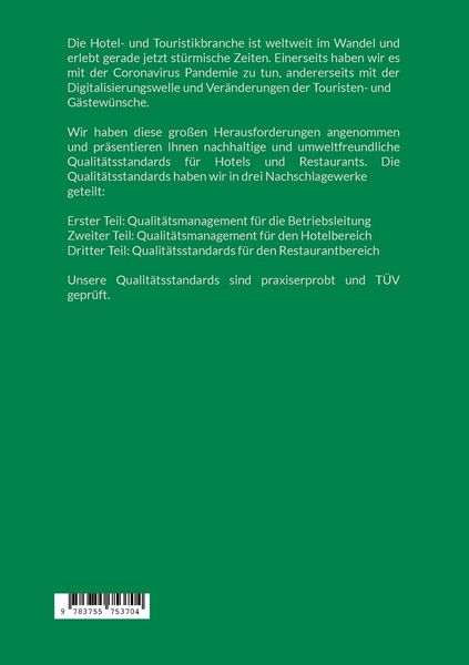 Produktbild: Nachhaltige und umweltfreundliche Qualit&auml;tsstandards f&uuml;r Hotels und Restaurants