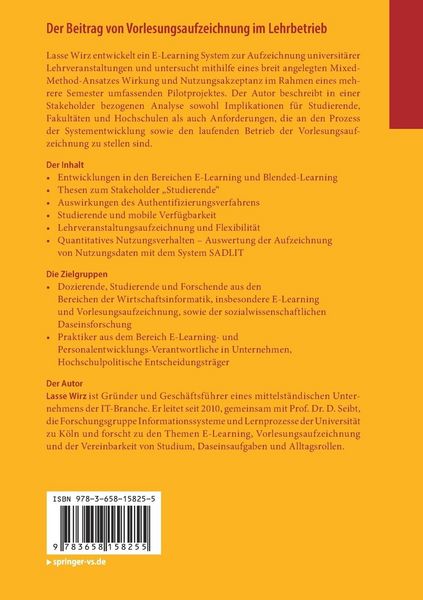 Produktbild: Der Beitrag von Vorlesungsaufzeichnung im Lehrbetrieb