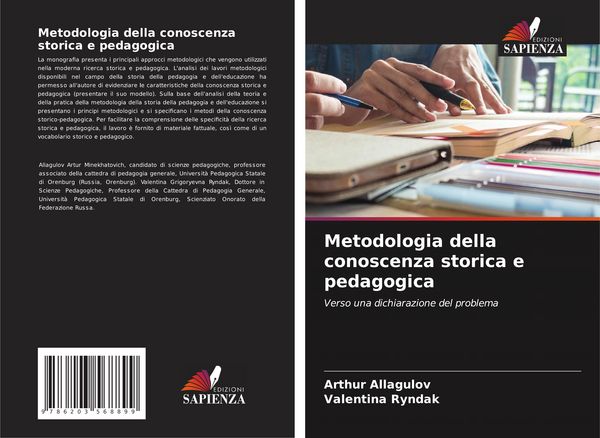 Produktbild: Metodologia della conoscenza storica e pedagogica